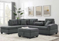 PJ Warehouse Sectional with Ottoman
