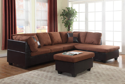 Global Trading Unlimited Sectional Brown U5011