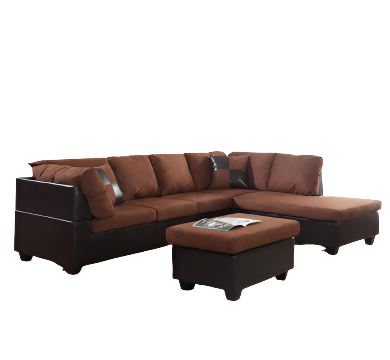 Global Trading Unlimited Sectional Brown U5011