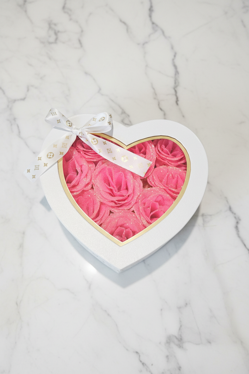 9 Sparkling Pink Rose Box