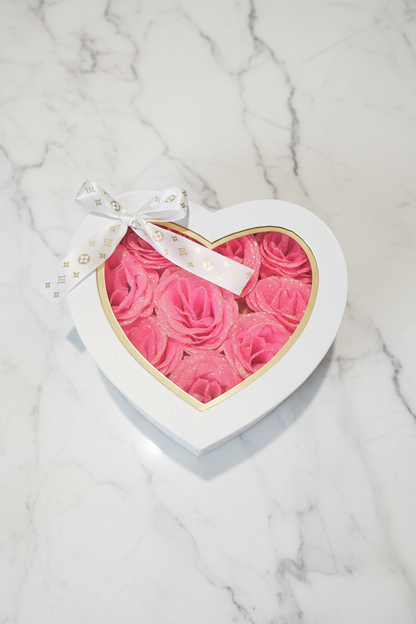 9 Sparkling Pink Rose Box
