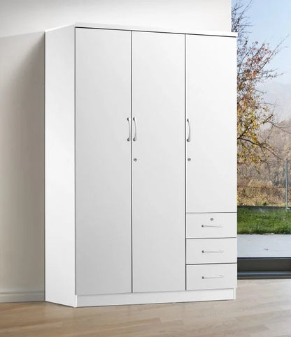 3 Door 3 Drawer Wardrobe