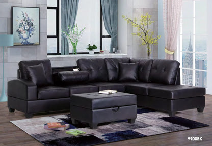 PJ Warehouse Sectional with Ottoman